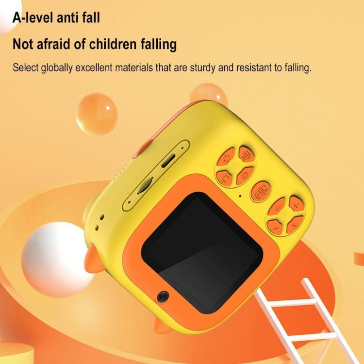 1080P Instant Print Camera 2.8-inch IPS Screen Front and Rear Dual Lens Kids Camera, Pink, Yellow, Blue, Pink+32G Card, Yellow+32G Card, Blue+32G Card 1080P Instant Print Camera 2.8-inch IPS Screen Front and Rear Dual Lens Kids Camera, Pink, Yellow, Blue, Pink+32G Card, Yellow+32G Card, Blue+32G Card